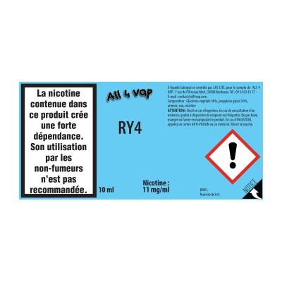 E-Liquide Tabac RY-4